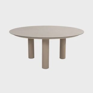 Taste Donato low dining tuintafel Ø160 cm. - Latte