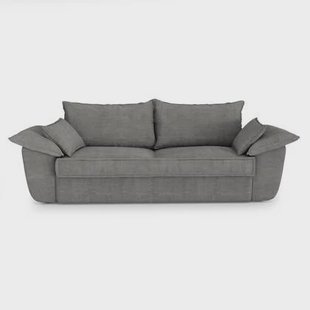 3-zits antraciet grijze corduroy bank 230cm