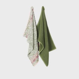 Sissy-Boy Groene handdoek en theedoek