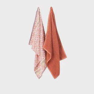 Sissy-Boy Roze handdoek en theedoek