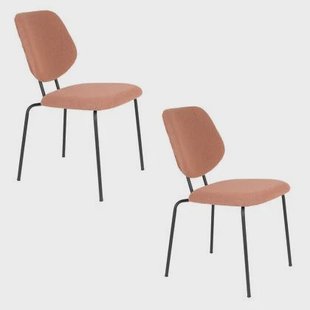 Housecraft Living Zelo Eetkamerstoelen Roze - Set van 2