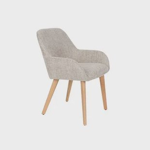 Housecraft Living Loua Eetkamerstoel Beige| Bruin - Set van 2 Housecraft Living Loua Eetkamerstoel Beige| Bruin - Set van 2