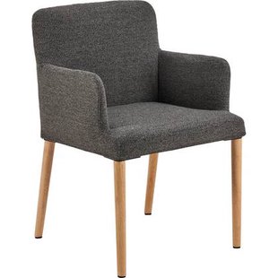 Giga Living - Eetkamerstoel - Antraciet - Stof - Zithoogte 48cm - Zumen - Set van 2 Giga Living - Eetkamerstoel - Antraciet - Stof - Zithoogte 48cm - Zumen - Set van 2