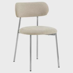 Giga Living - Eetkamerstoel - Zand - Stof - Zithoogte 48cm - Morka - Set van 2