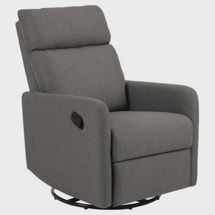Giga Living - Relaxfauteuil Grijs Stof - 93,5x67x99cm - Verstelbaar - Nida