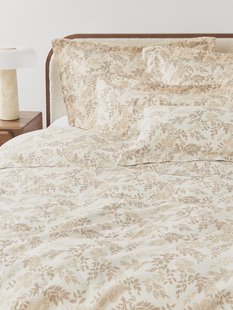 Dekbedovertrek Pola met bladprint