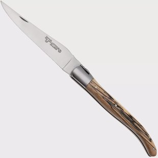 Laguiole en Aubrac Spalted Beechwood, Matt Bolster, zakmes, 12 cm