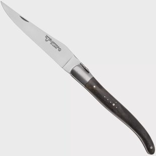 Laguiole en Aubrac Black Poplar Burl, Matt Bolster, zakmes, 12 cm