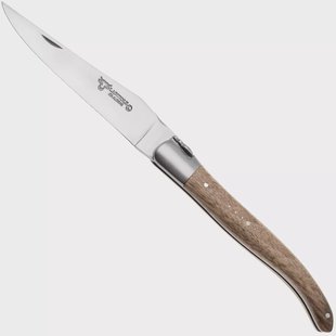 Laguiole en Aubrac Walnut, Matt Bolster, zakmes, 12 cm