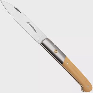 Laguiole en Aubrac Sauveterre Boxwood, Matt Stainless Bolster, Mosaic Pin, zakmes, 11 cm