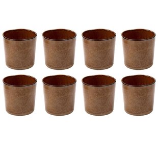 Serax La Nouvelle Table By Merci Mok 15cl Set Van 8 Ochre/Brown