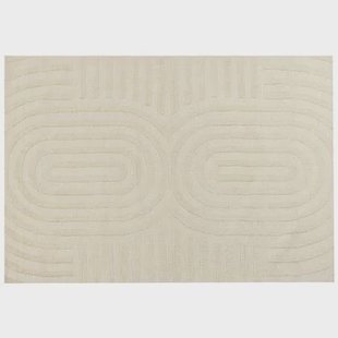 Beliani - MASTUNG - Vloerkleed - Lichtbeige - 160 x 230 cm - Wol