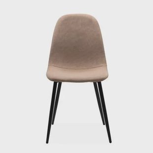 Calicosy - Set van 4 Stoelen ANYA - Beige ribfluweel