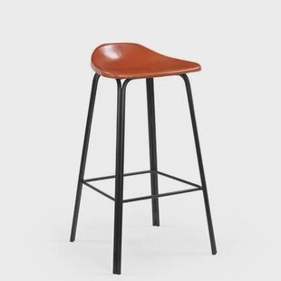 Signature - Barkruk van leer - ROCKIE - H82 cm