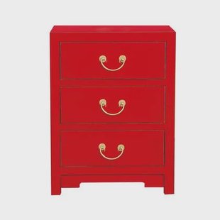 Fine Asianliving Chinees Nachtkastje Lucky Rood -