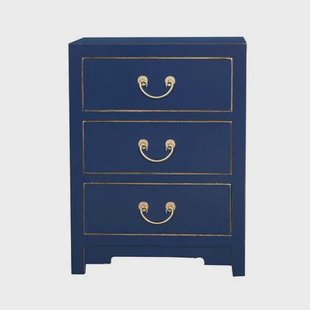 Fine Asianliving Chinees Nachtkastje Midnight Blauw -