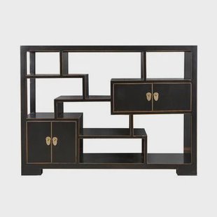 Fine Asianliving Chinese Boekenkast Open Kast Onyx