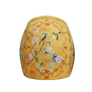 Fine Asianliving Velours Poef met Opbergruimte Rond