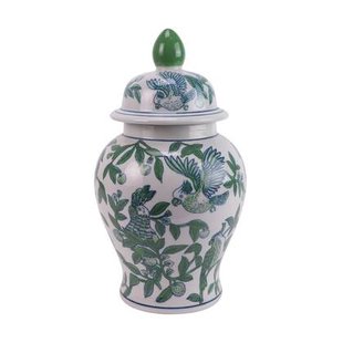 Fine Asianliving Chinese Gemberpot Porselein Blauw