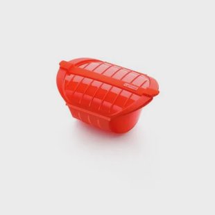 Magnetron Stoomkoker, Hoog 3-4 p. - Red