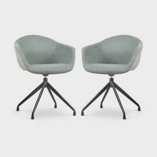 Set van 2 eetkamerstoelen Nola-Otis draaibaar | Nolon