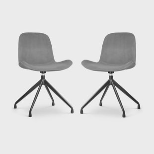 Set van 2 eetkamerstoelen Nola-Fé velvet draaibaar | Nolon