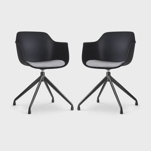 Set van 2 eetkamerstoelen Nola-Liz draaibaar | Nolon