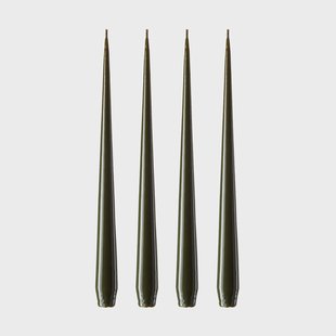 ester & erik ester & erik kaars 4-pack gelakt mörk deep forest, 42 cm