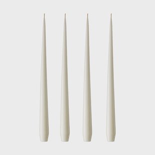 ester & erik ester & erik kaars 4-pack gelakt ivory, 32 cm