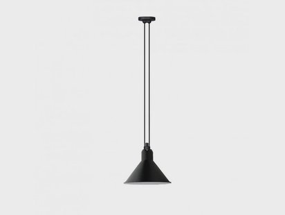 322 XL Hanglamp Kegelvormig Zwart Lampe Gras - Woonkamer - Metaal