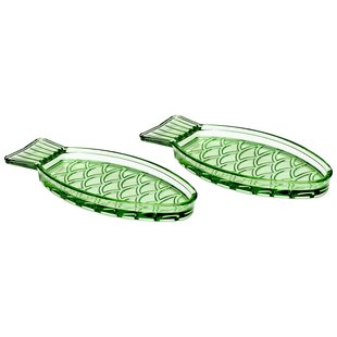 Serax Fish&amp;Fish By Paola Navone Serveerschaal 10x23 Set Van 2