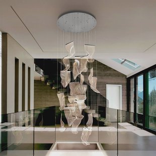 Schuller Valencia Velos LED hanglamp, chroom, 24-lichts. metaal, kunststof