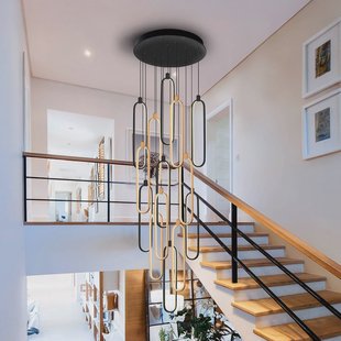 Schuller Valencia LED hanglamp Colette, 14-lichts, zwart/roségoud, rond