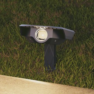 Calex LED-prikspot op zonne-energie Padoa, set van 2, zwart