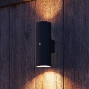 Calex buitenwandlamp Pavia GU10, up/down, zwart, sensor