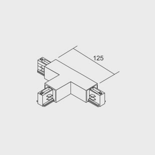 Ivela T-connector LKM DALI wit aardedraad rechts 3-fasen