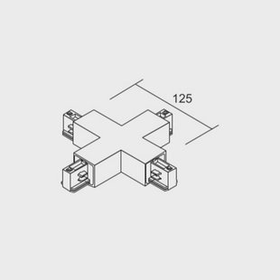 Ivela X-connector LKM DALI, wit, 3-fasen, kunststof