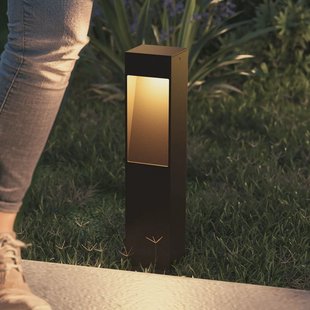 Calex LED sokkellamp Terni, zwart aluminium, IP65 Calex LED sokkellamp Terni, zwart aluminium, IP65