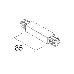 Ivela middenvoeding SQUARE 48 V, wit, kunststof