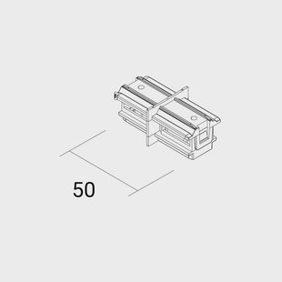 Ivela Lijnschakelaar SQUARE 48 V, wit, stroomonderbreker
