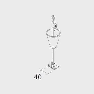 Ivela afhanghoogte SQUARE 48 V, zwart, pendelhoogte 200 cm