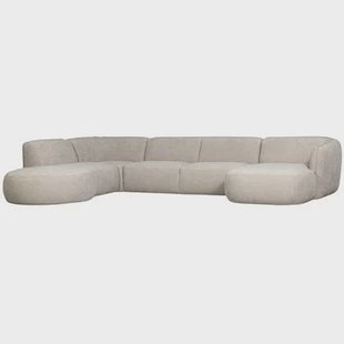 WOOOD Polly Bank Links- Polyester - Zand - 71x353x150|245