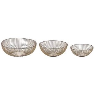Beliani - GARUT - Decoratieve schalen set van 3 - Goud - IJzer