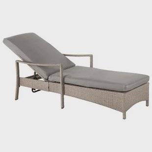 Beliani - VASTO - Strandstoel - Grijs - PE rotan