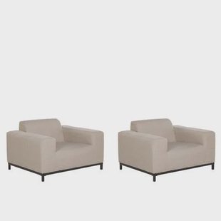 Beliani - ROVIGO - Fauteuil - Beige - Polyester