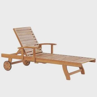 Beliani - JAVA - Strandstoel - Lichte houtkleur - Acaciahout