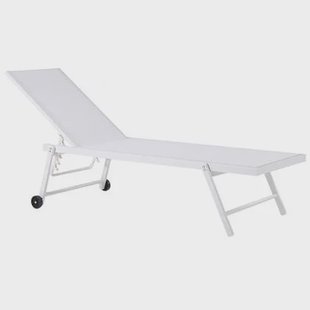 Beliani - PORTOFINO - Strandstoel - Wit - Aluminium