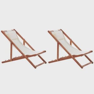 Beliani - AVELLINO - Ligbed - Wit - Polyester