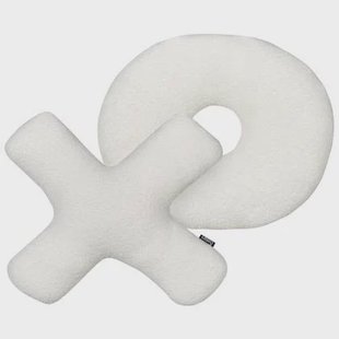 Beliani - HESPERIS - Sierkussen set van 2 - Off-white - Teddystof