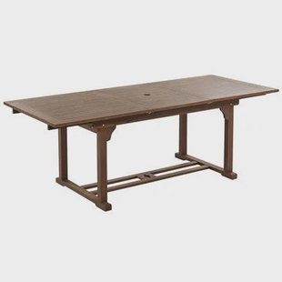 Beliani-AMANTEA-Tuintafel-Donkere houtkleur-90x160|220 cm-Acaciahout
